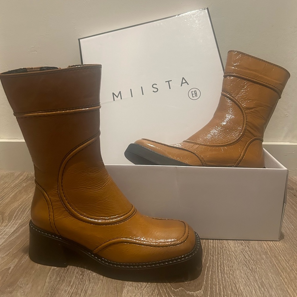 Miista Malene Tan Ankle Boots